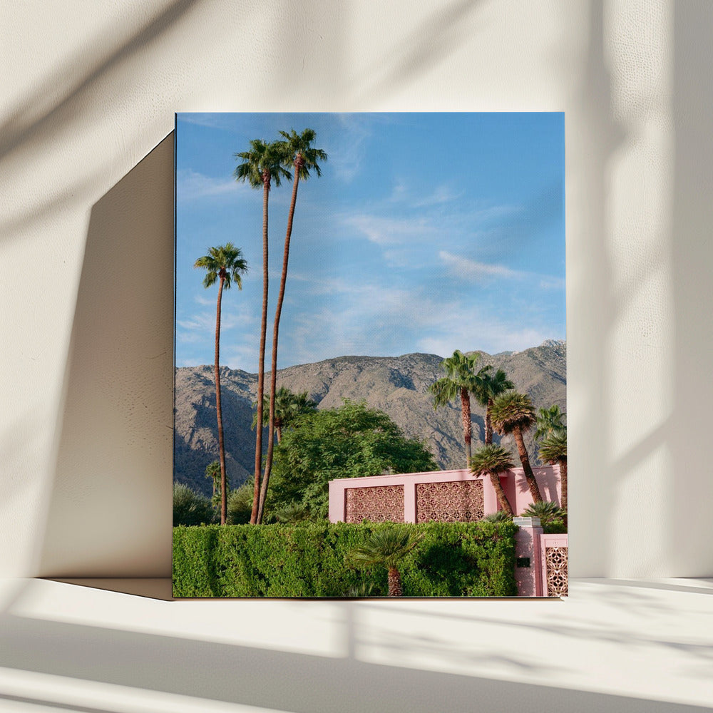 Palm Springs Pink House | Canvas