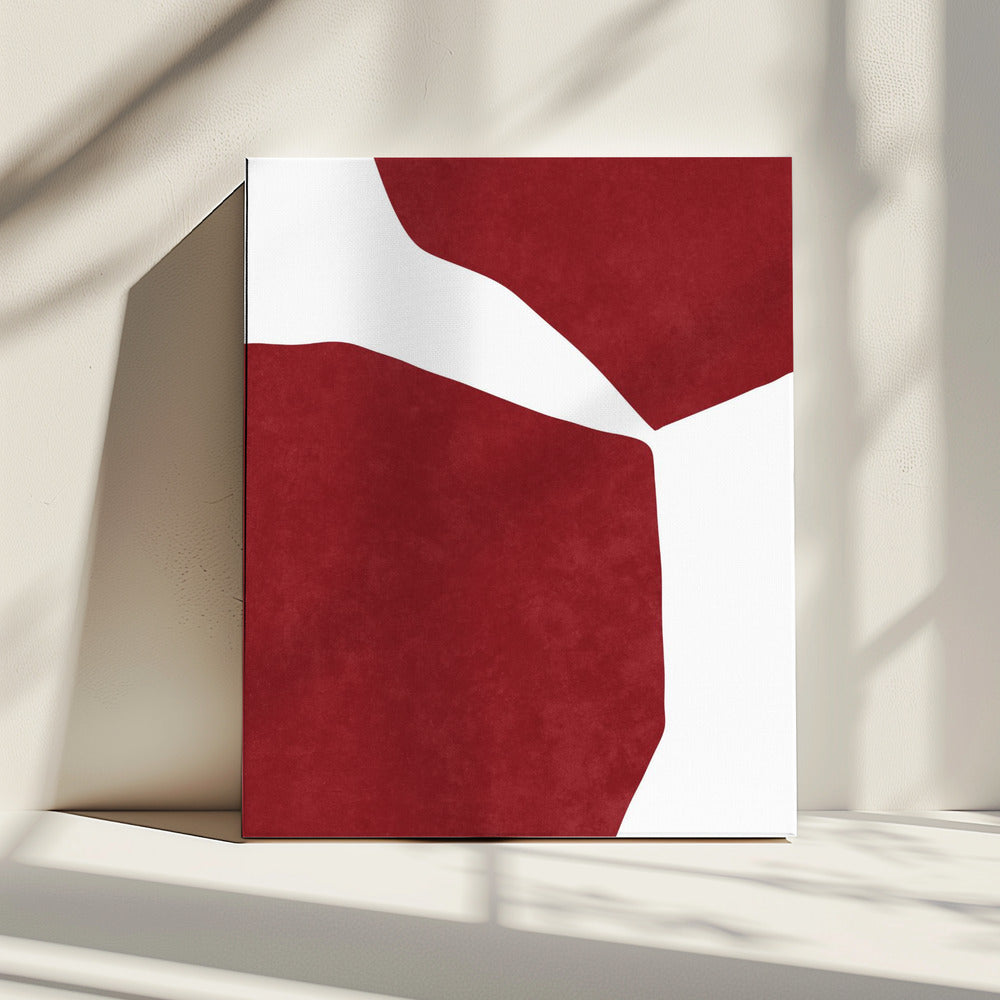 Abstract Red on white | Canvas