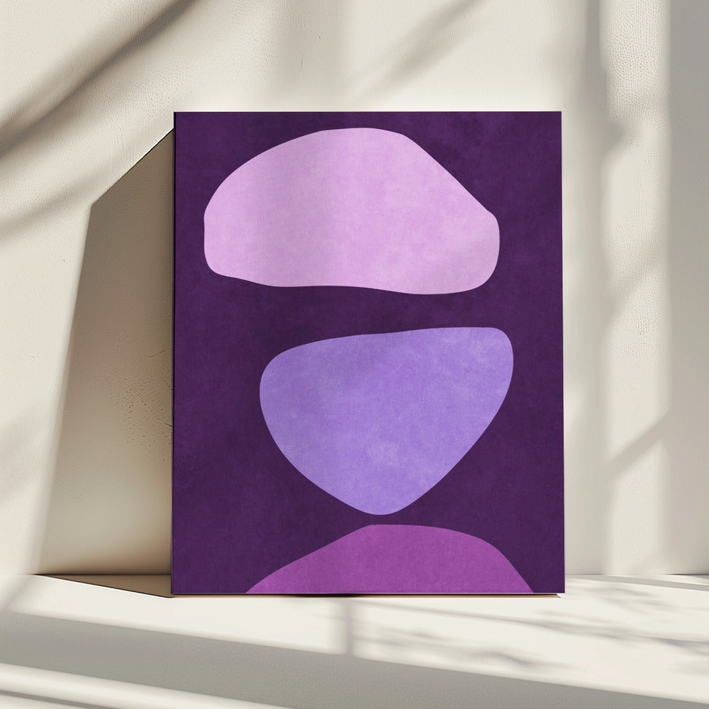 Abstract Forms Violet | Canvas