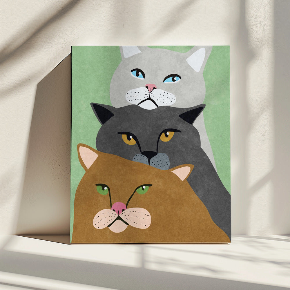 Cat Trio | Canvas
