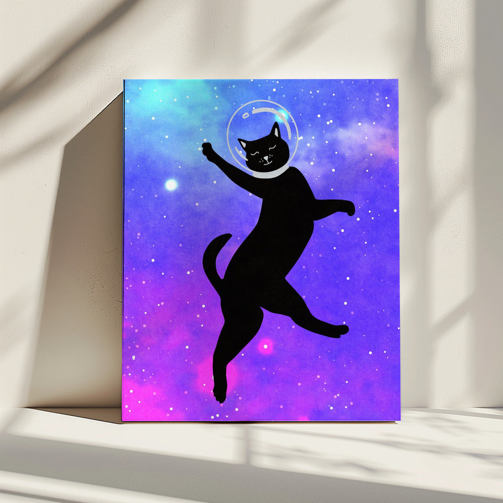 Happy Space Cat | Canvas