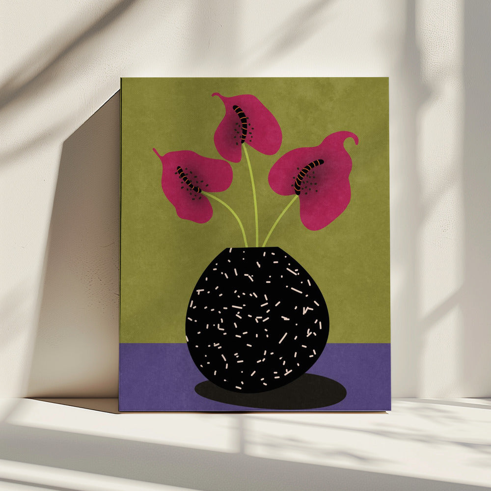 Nice flowers in vase | Canvas