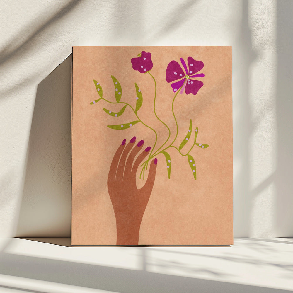 Flower in my hand | Canvas