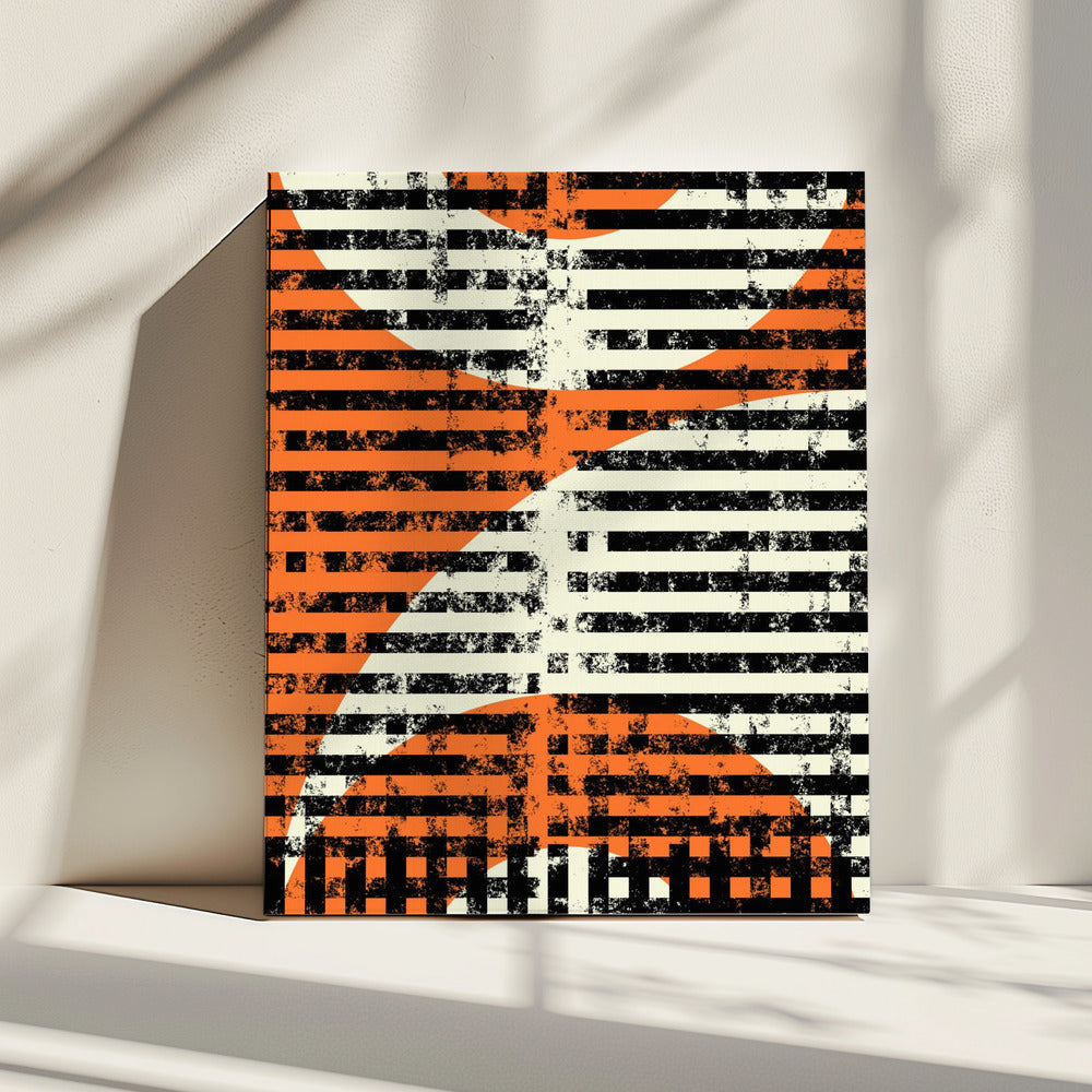 Striped Geometric Flow | Canvas