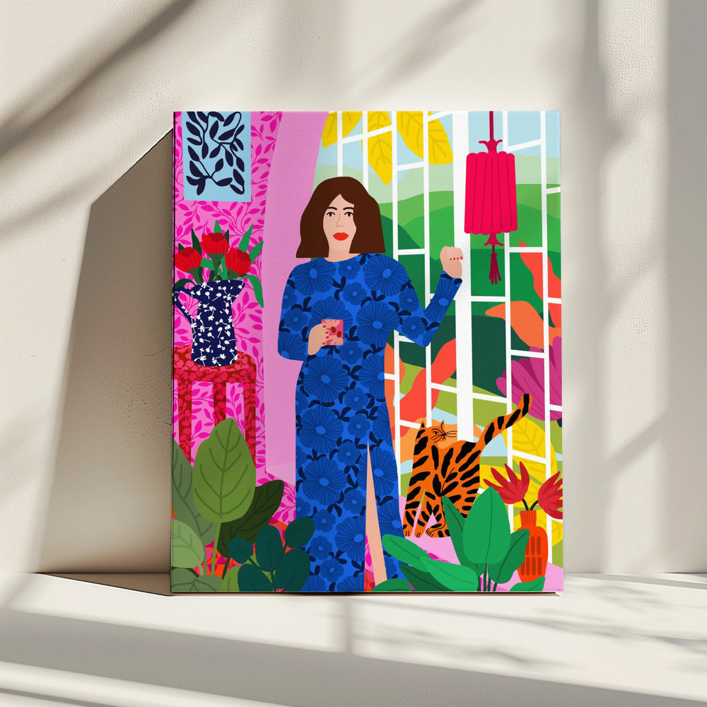 Getting My Early Morning Tea | Canvas