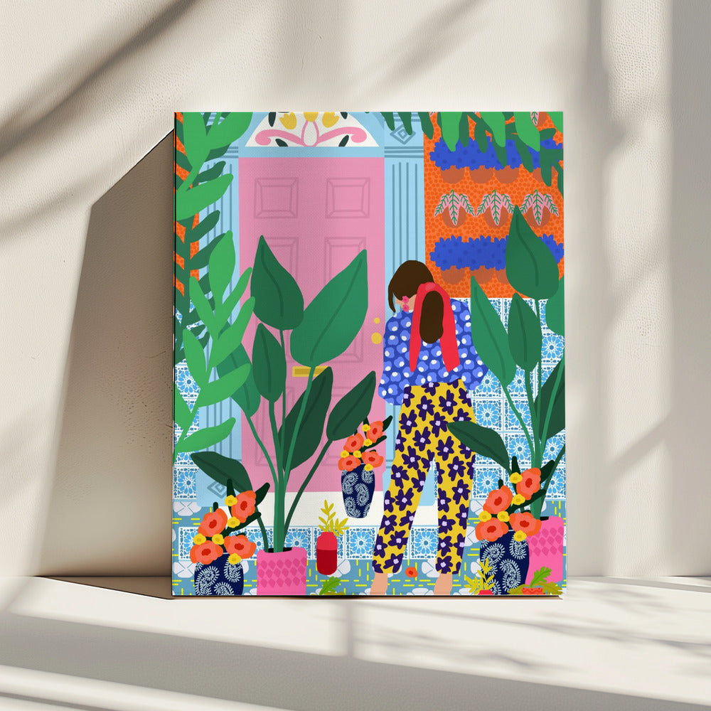 Floral girl | Canvas