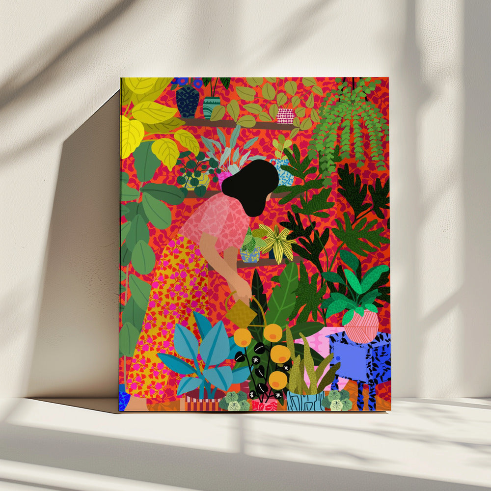 Watering My Plants | Canvas