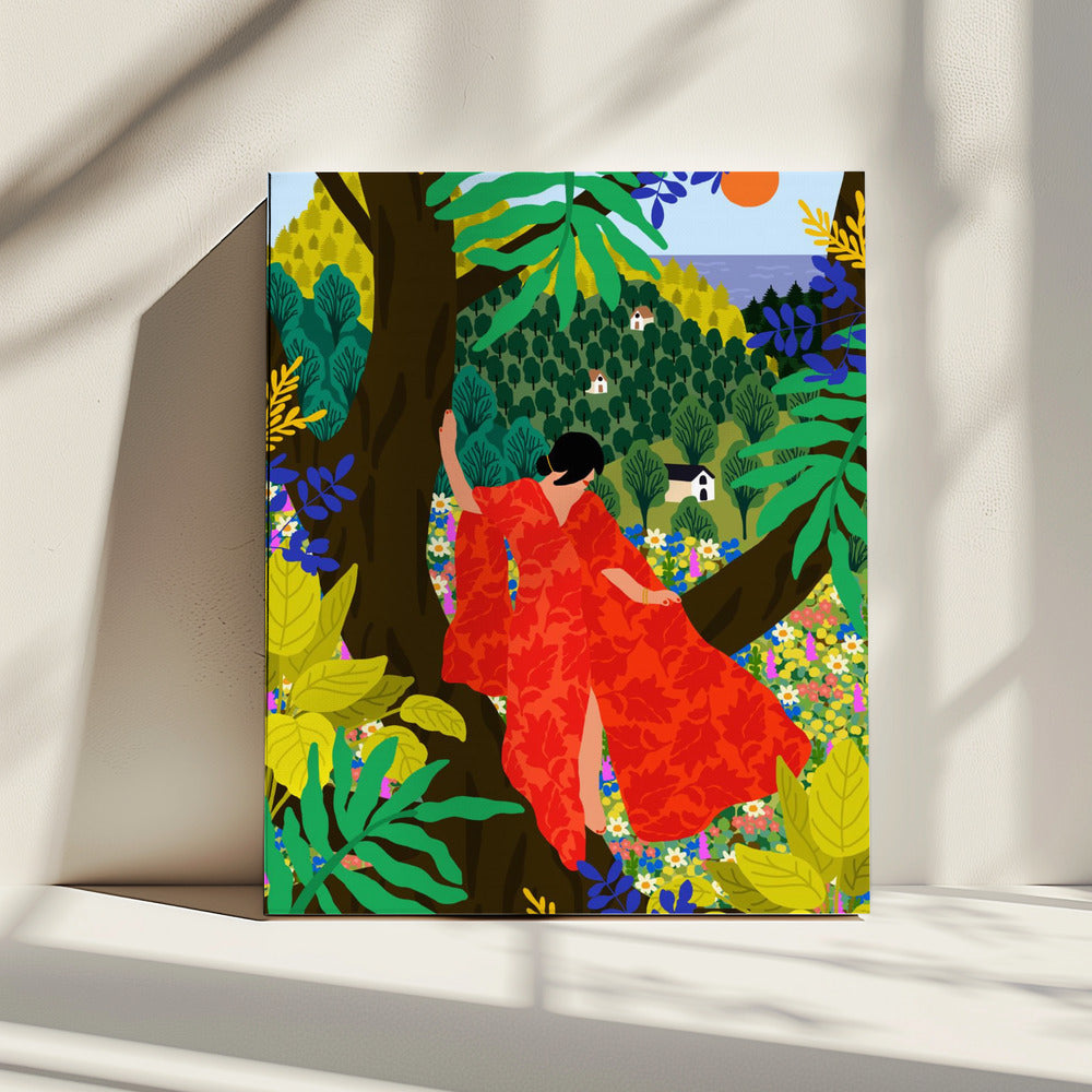 Girl In a Tree | Canvas