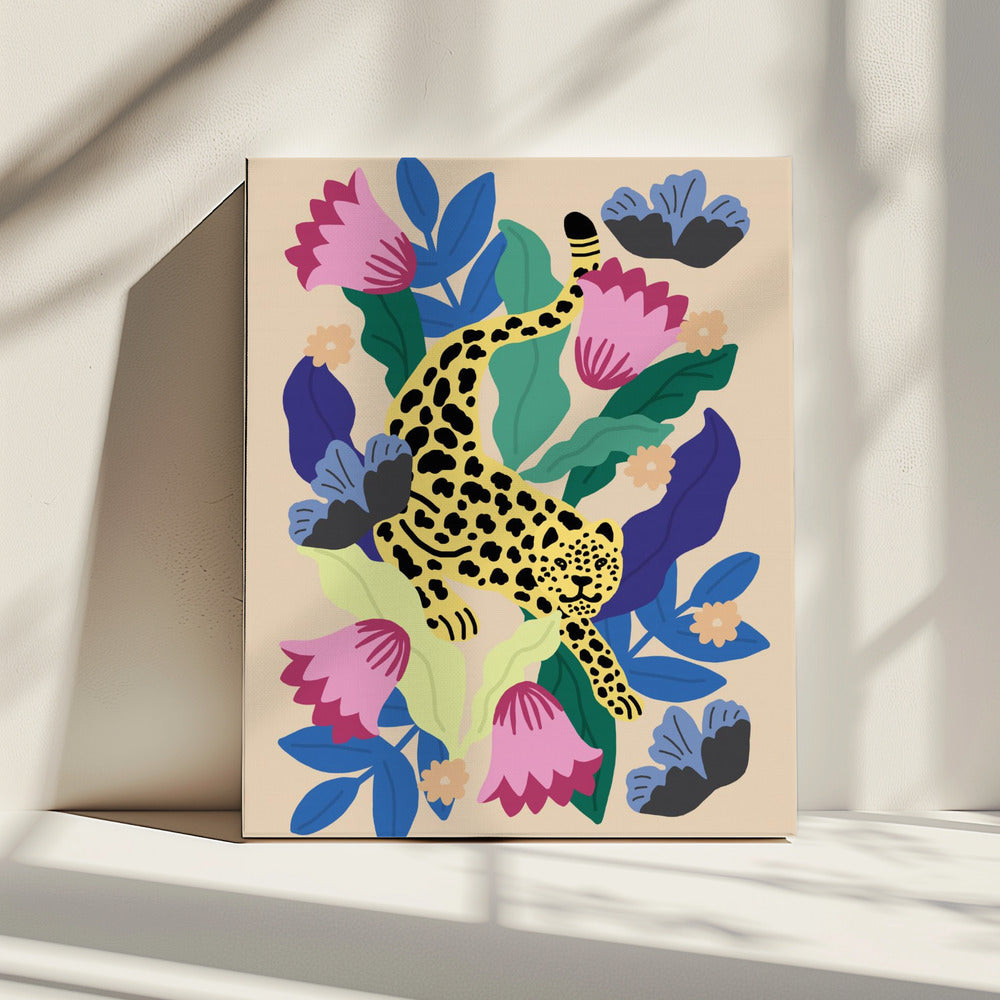 Floral Leopard | Canvas