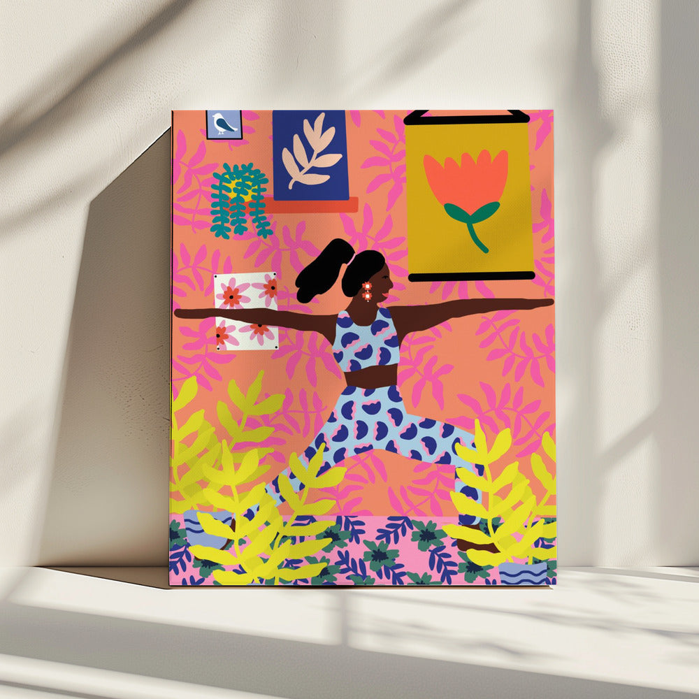 Yoga Warrior Position | Canvas