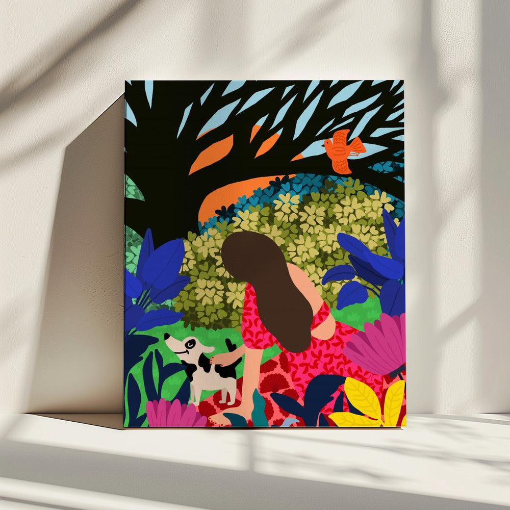 Quality time in Park | Canvas