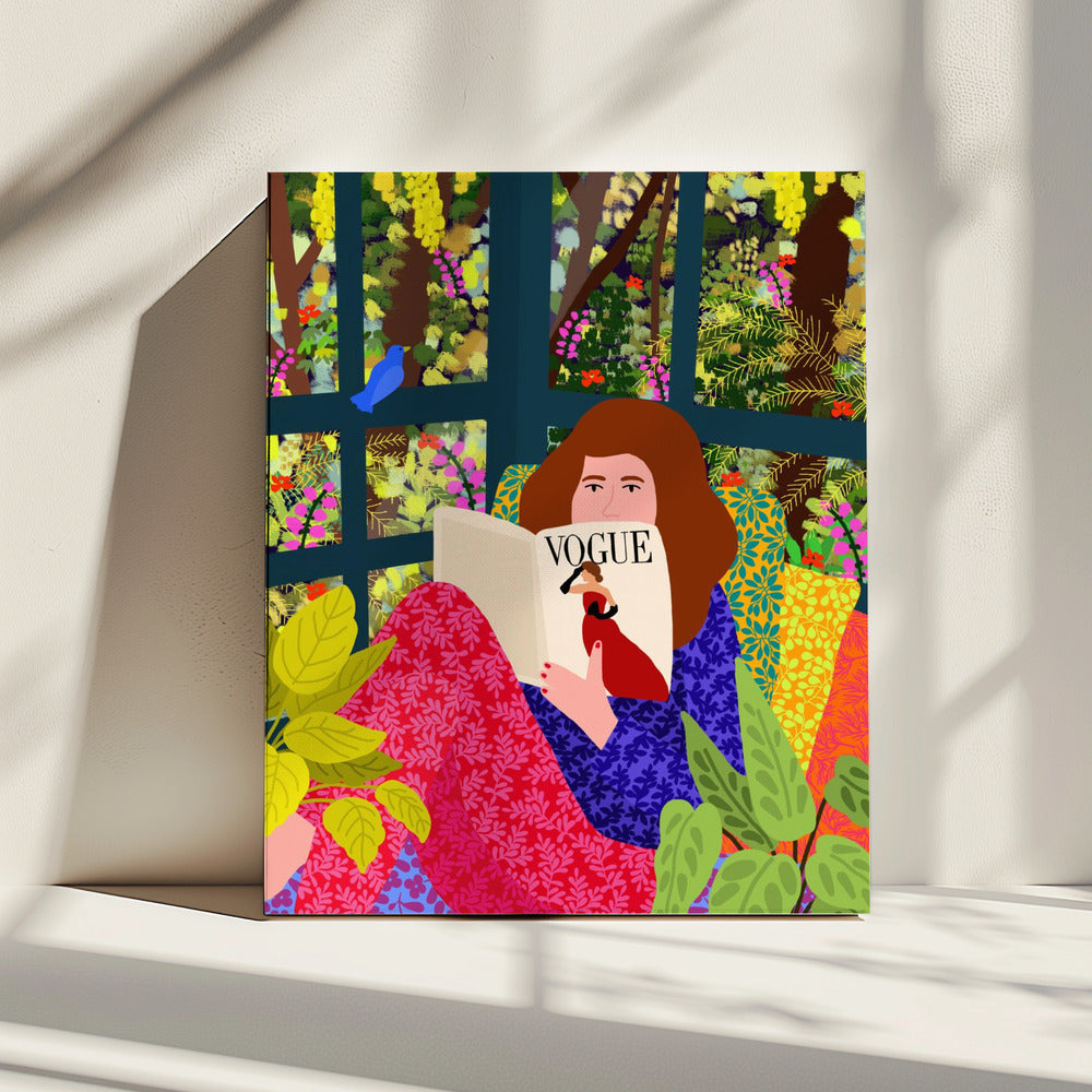 Reading My Favorite Magazine | Canvas