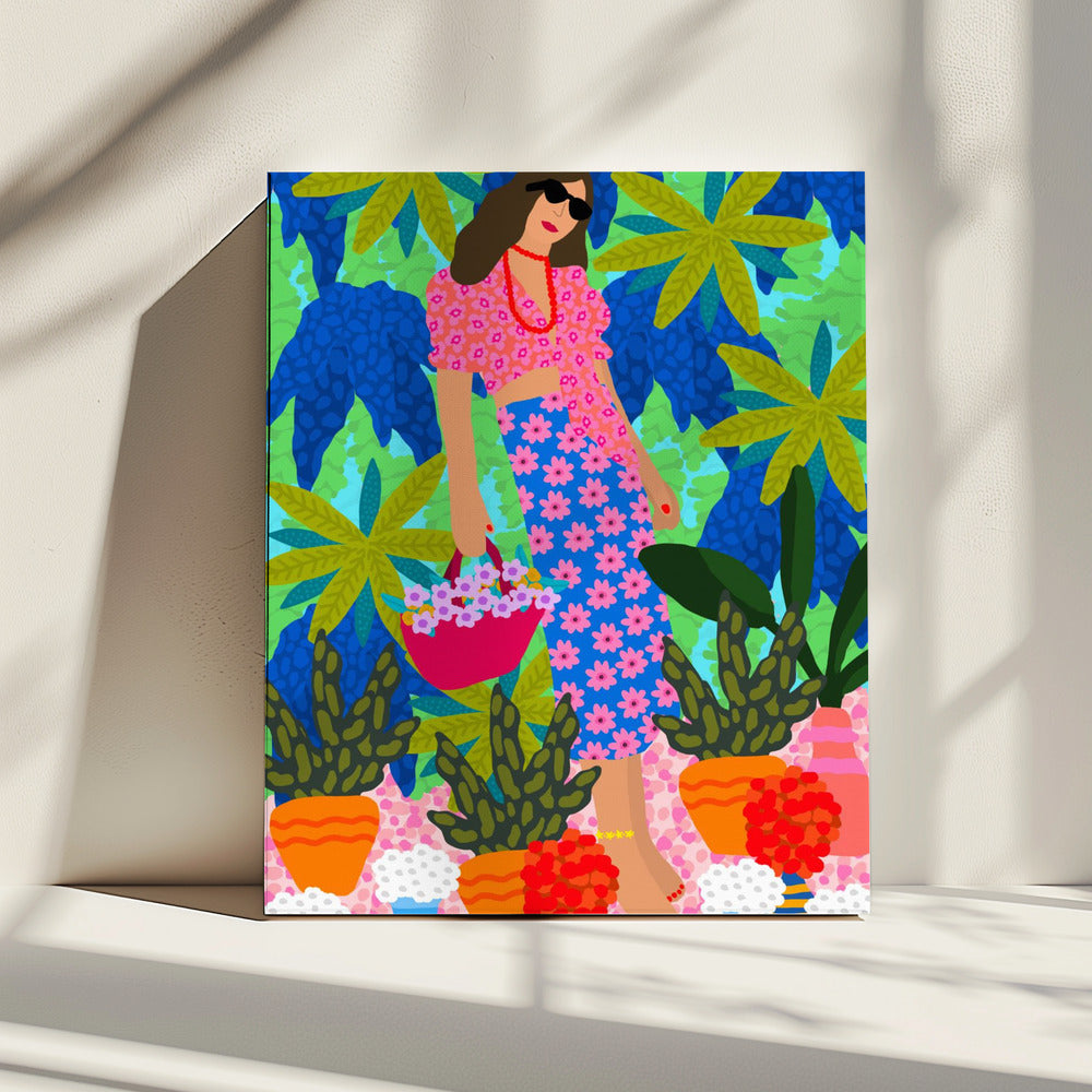 Walking Between Gardens | Canvas