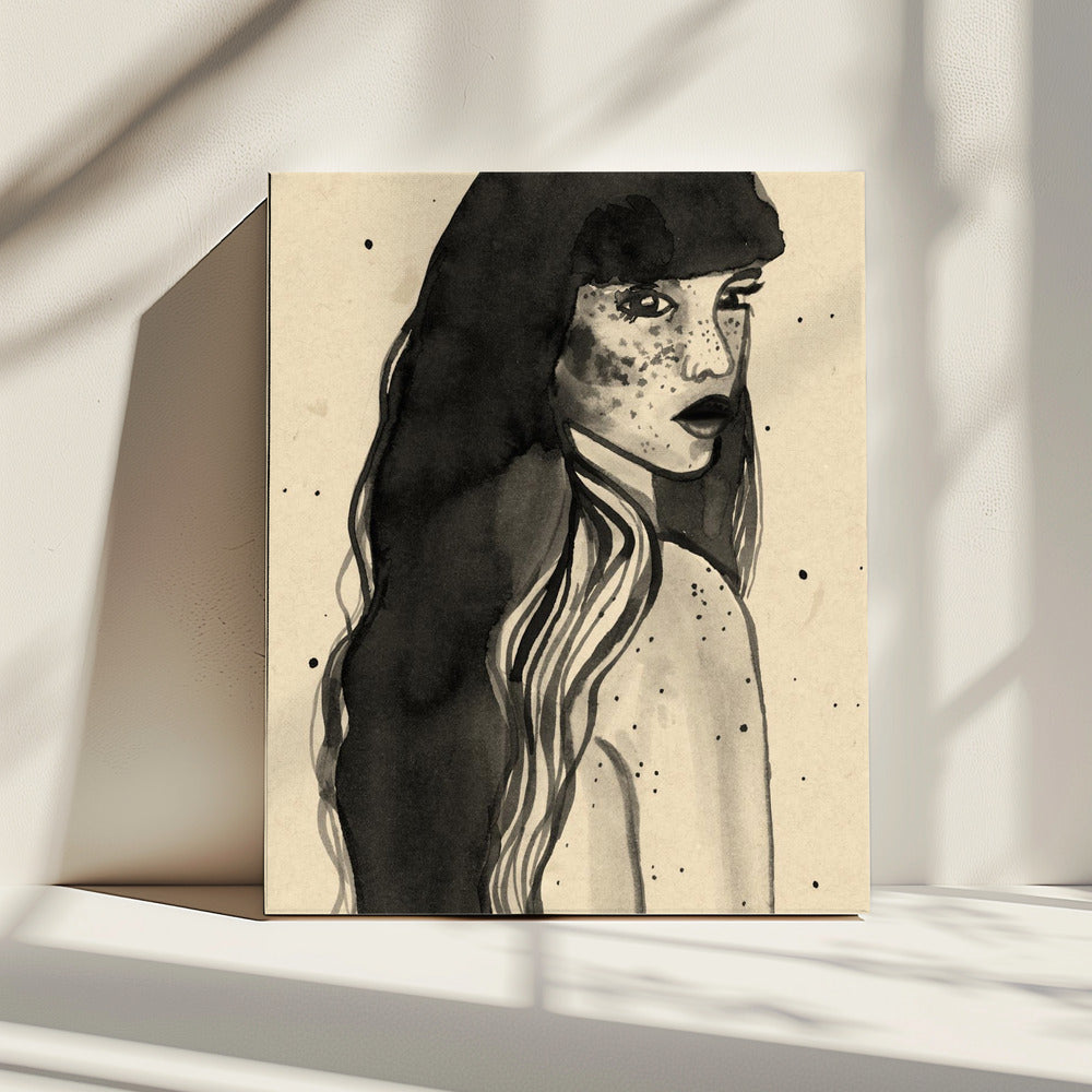 Long Hair Lady | Canvas