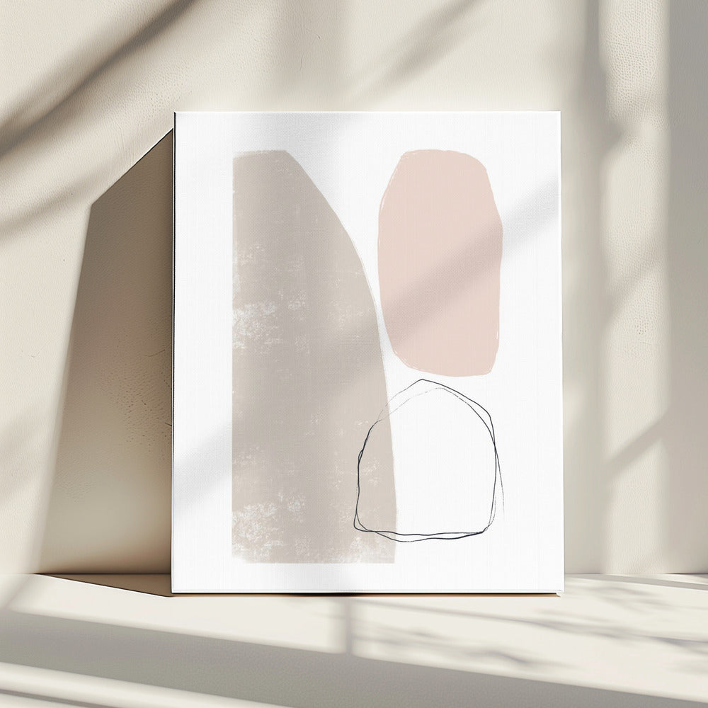 Muted Geometry Shapes | Canvas