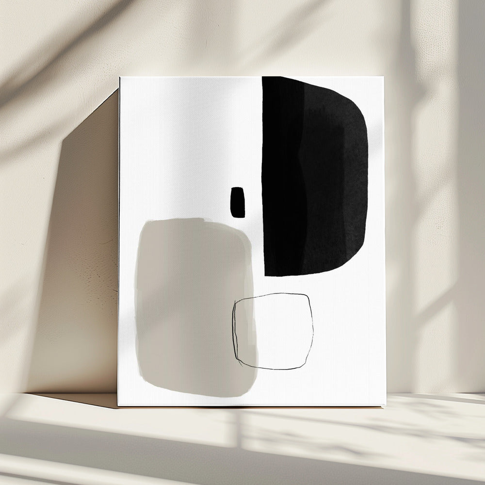 Monochrome Shapes | Canvas