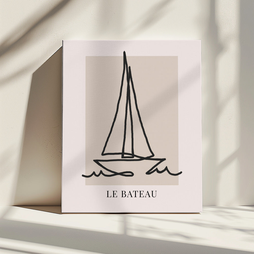 Le Bateau Black | Canvas