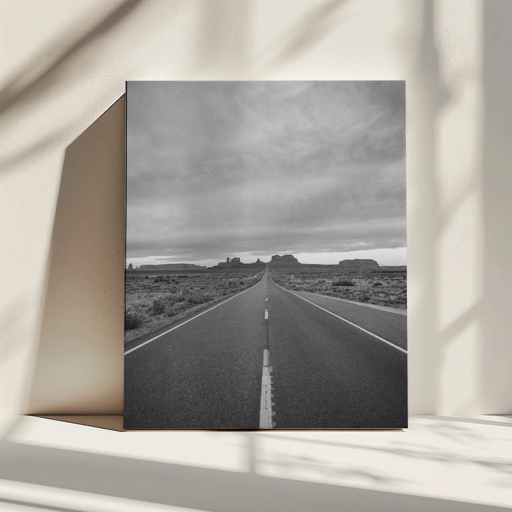 Monochrome Monument Valley II | Canvas