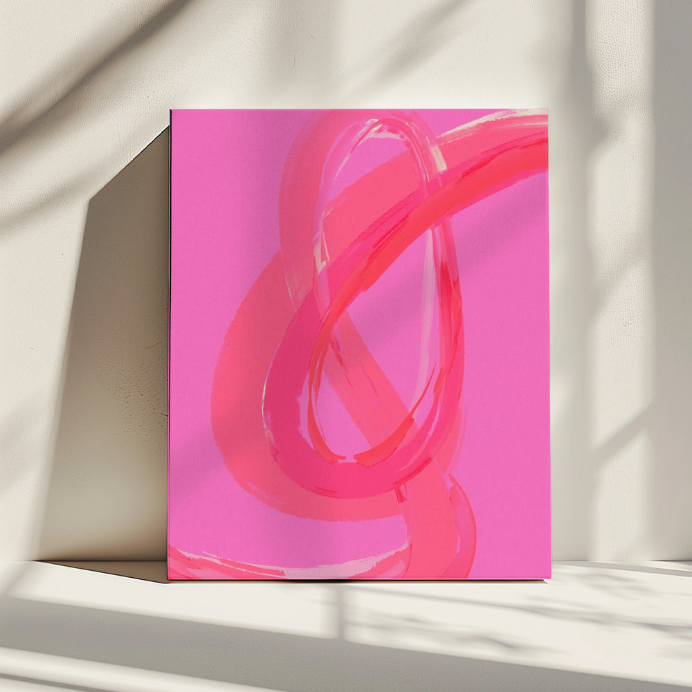 Vibrant Pink Swirls | Canvas
