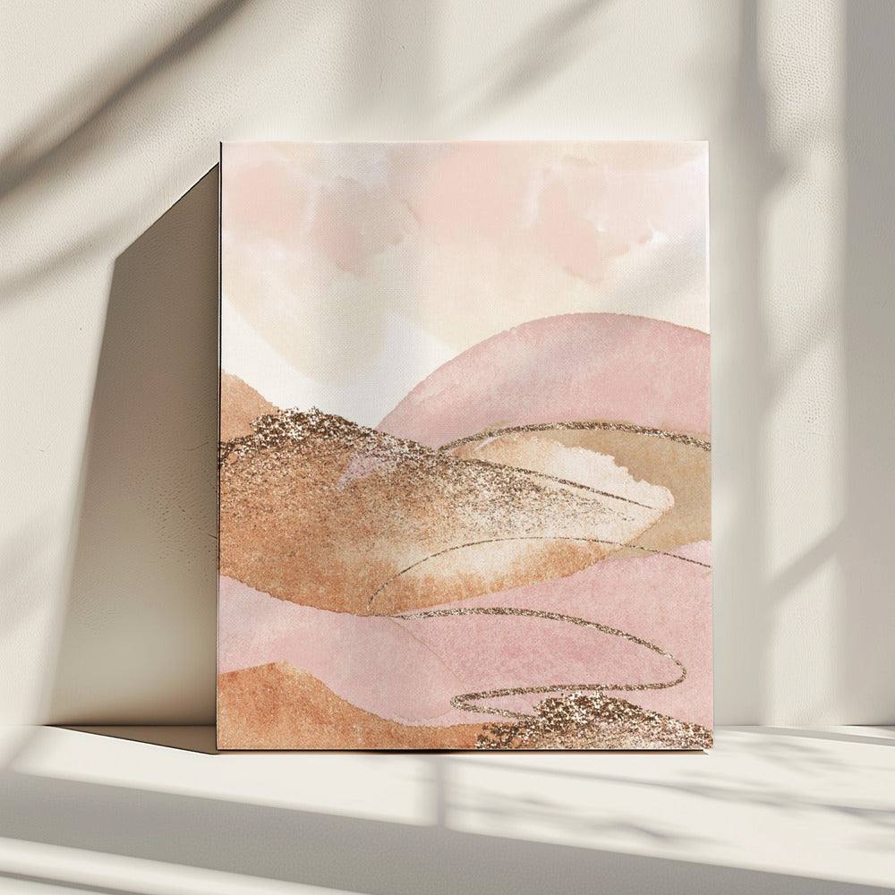 Landscape in pink-2 | Canvas