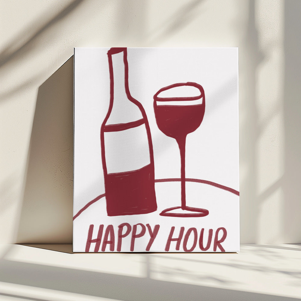 Wine Time Delight | Canvas