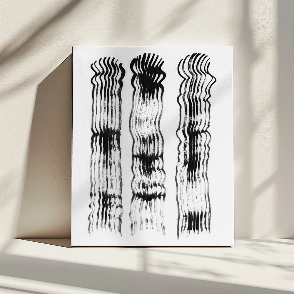 Abstract brushtrokes lines 02 | Canvas