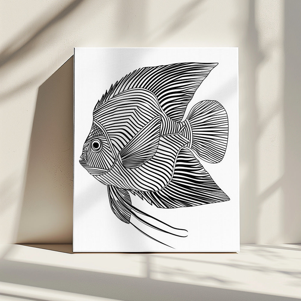 Lines art Fish | Canvas