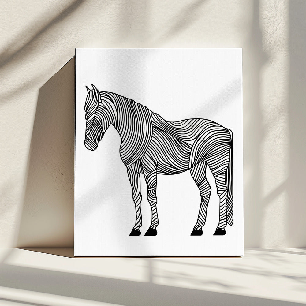 Lines art Horse | Canvas