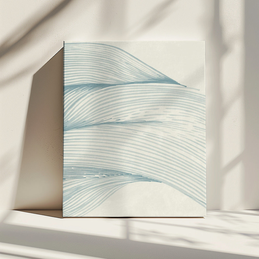 Ocean in lines 01 | Canvas