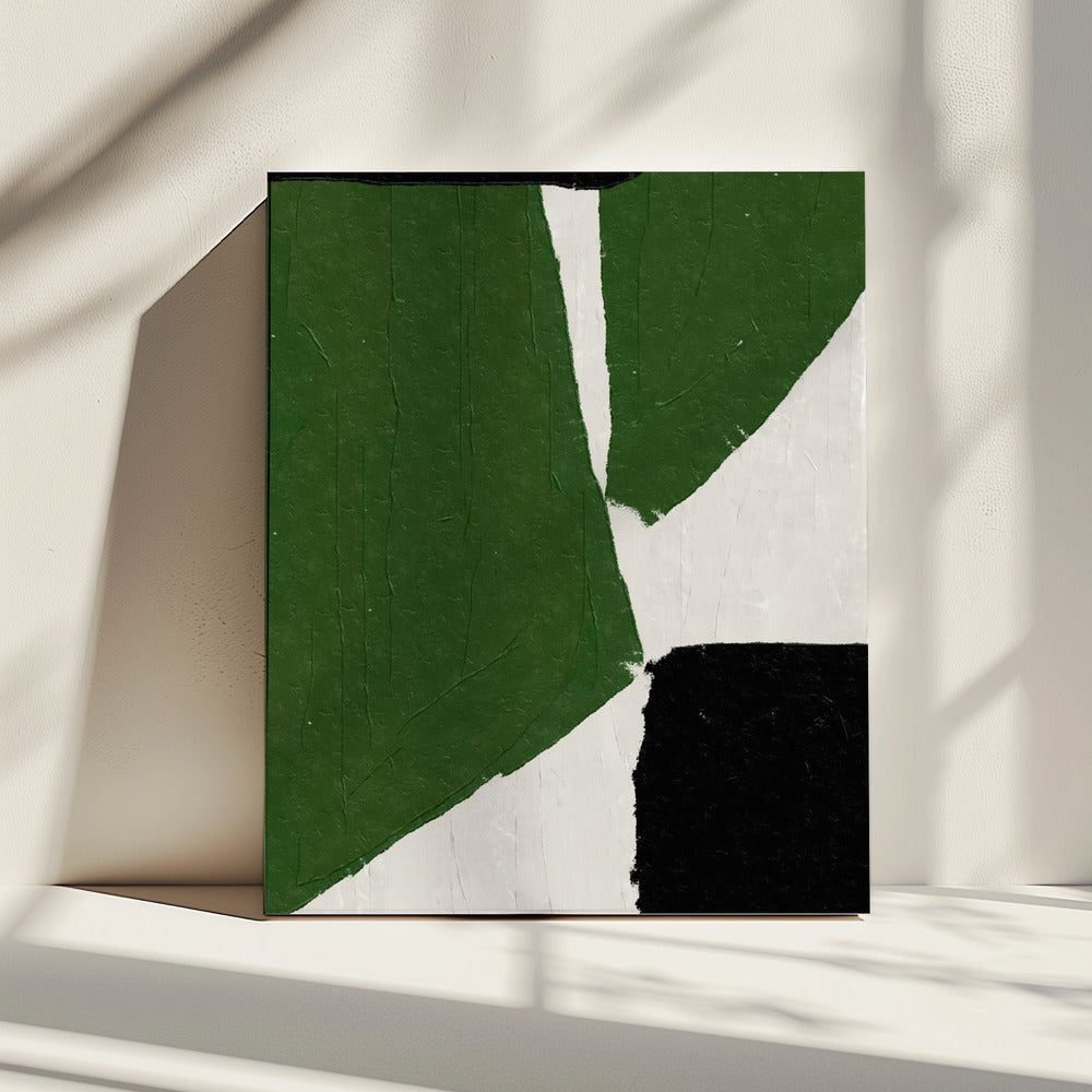 Abstract Green Shapes | Canvas