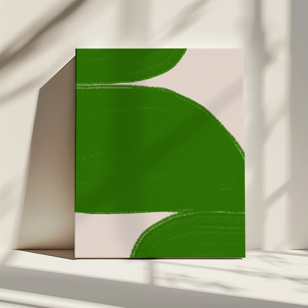 Green Waves Harmony | Canvas