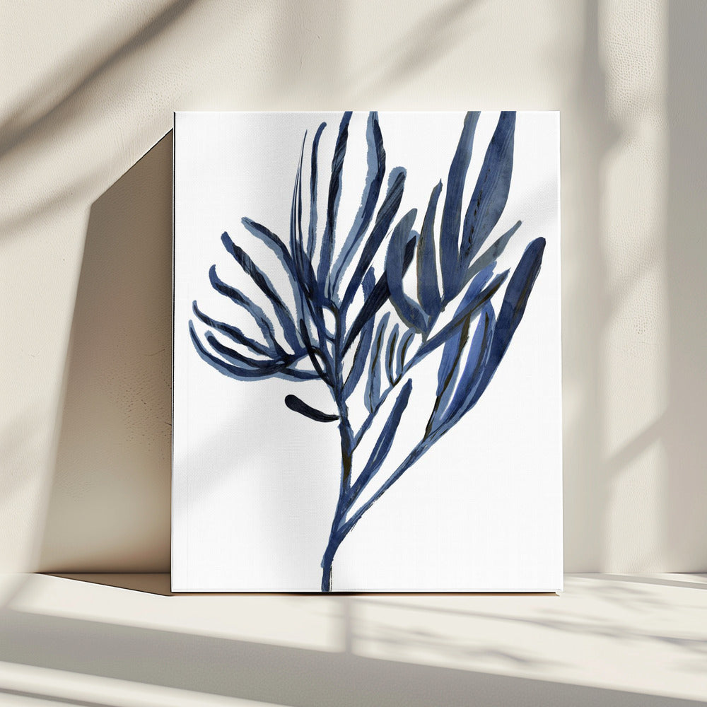 Blue Aquatic Plant Poster 2 | Canvas