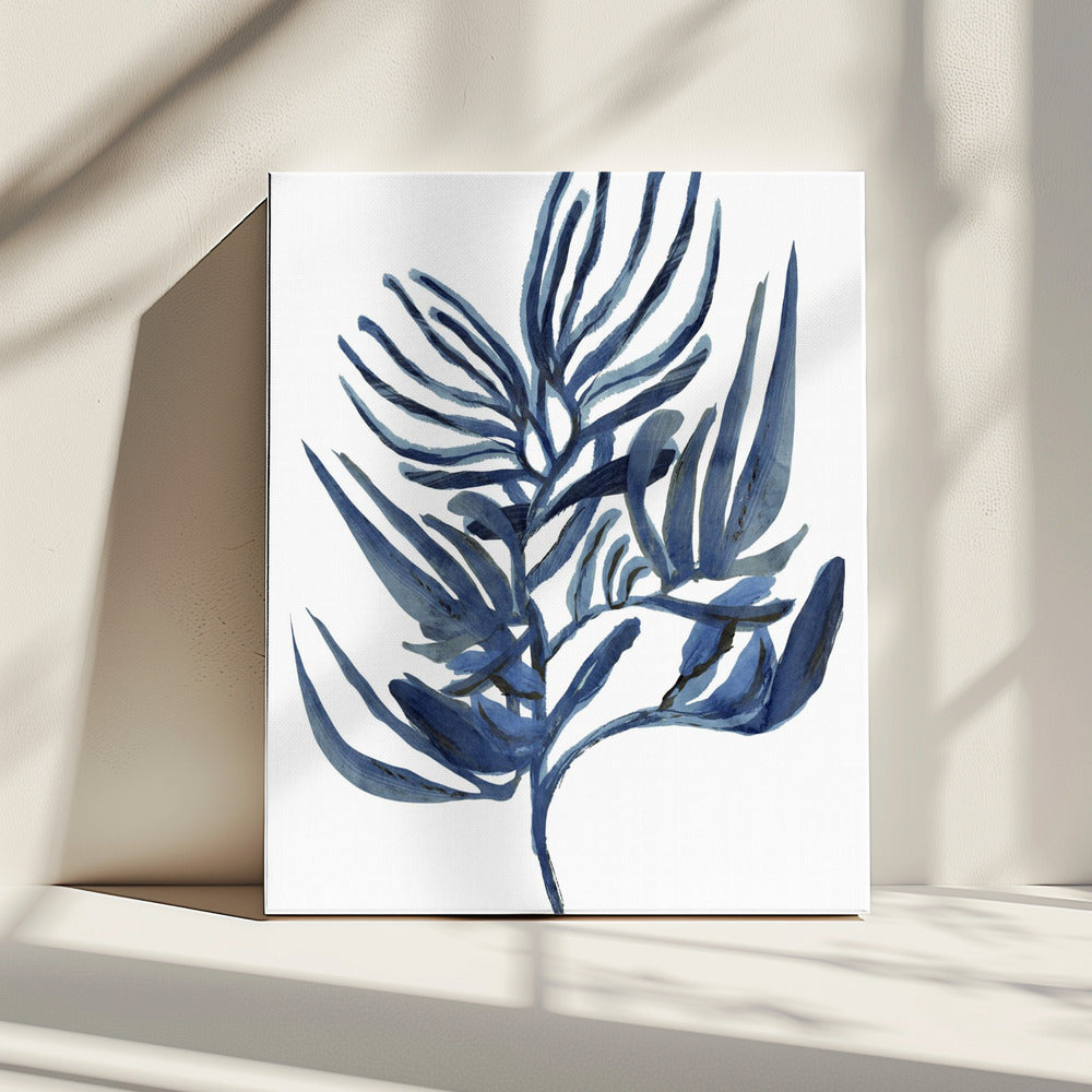 Blue Aquatic Plant Poster 1 | Canvas