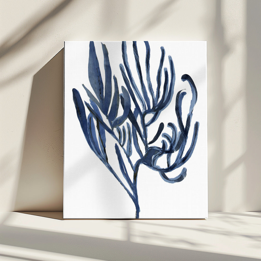 Blue Aquatic Plant Poster 3 | Canvas