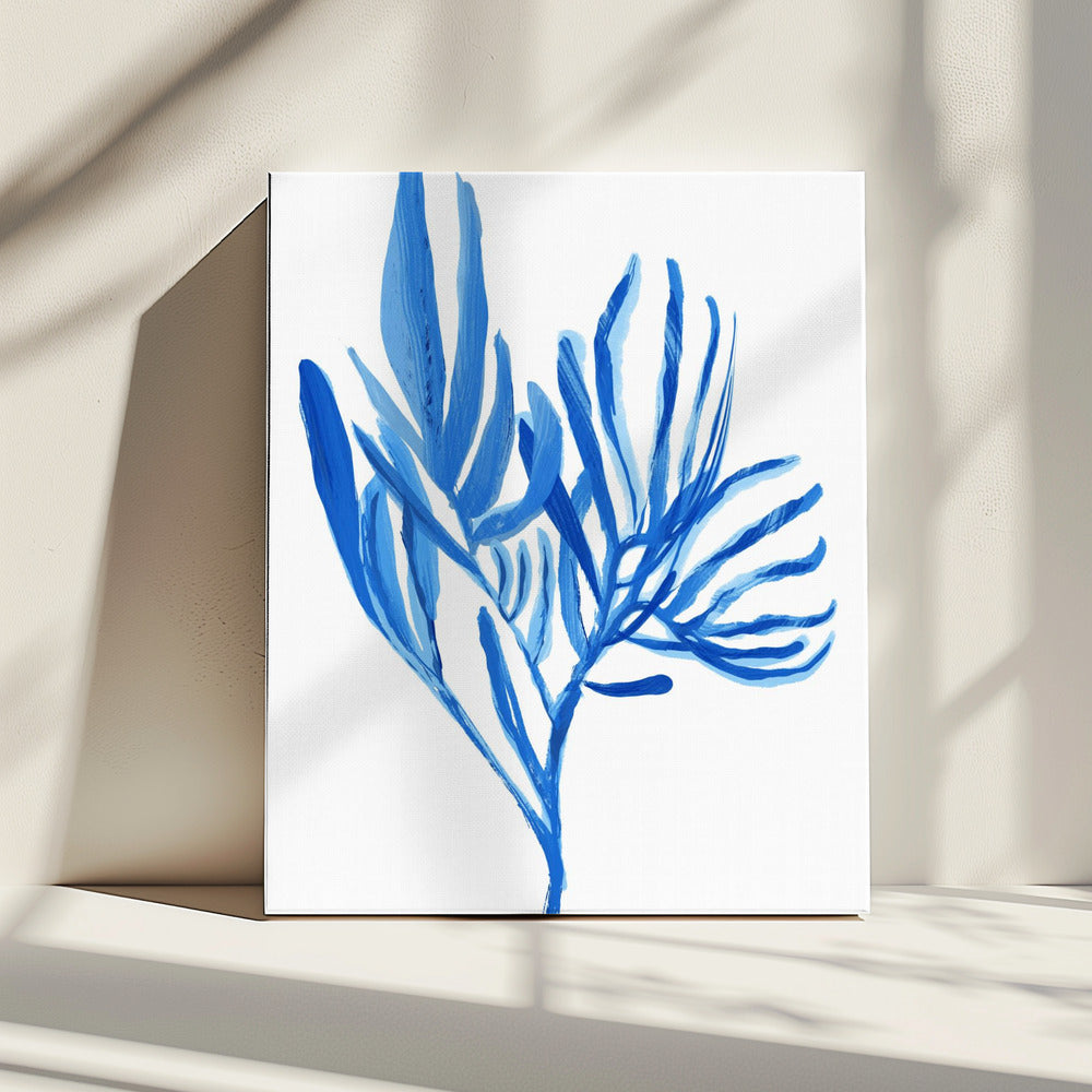 Blue Aquatice Plant Poster 5 | Canvas