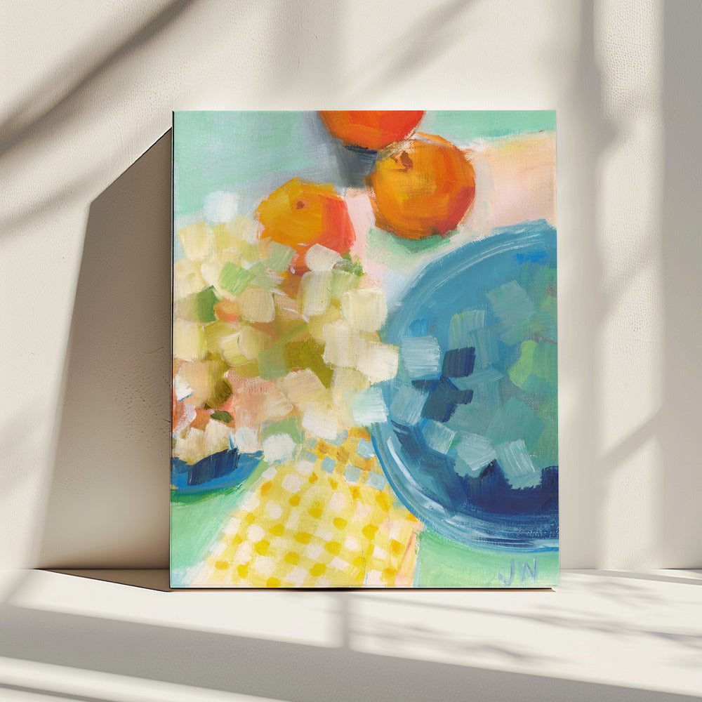 Oranges and Hydrangea | Canvas