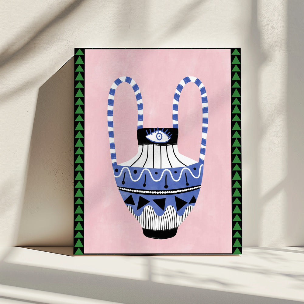 Colorful Geometric Vase | Canvas
