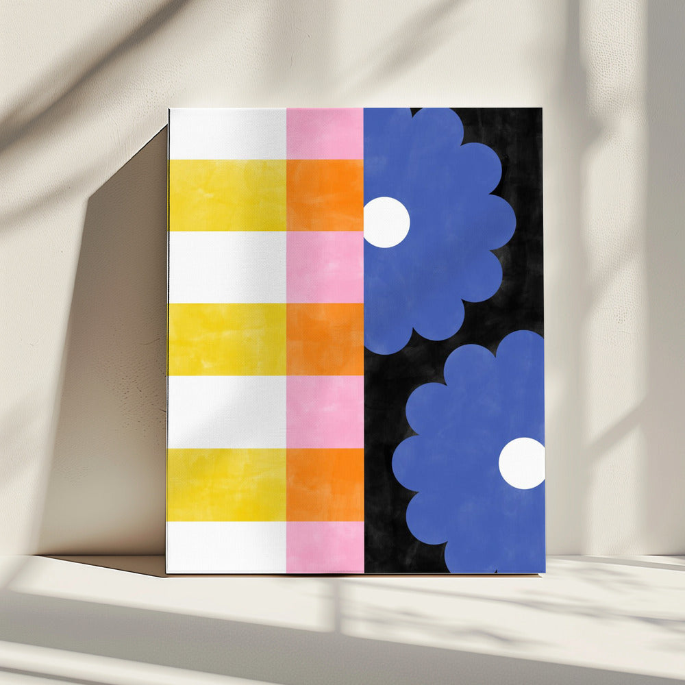 Floral Stripes | Canvas