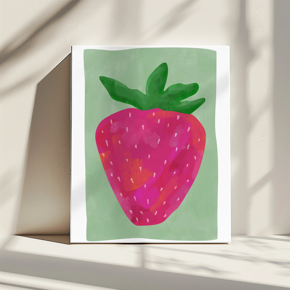 Vibrant strawberry | Canvas