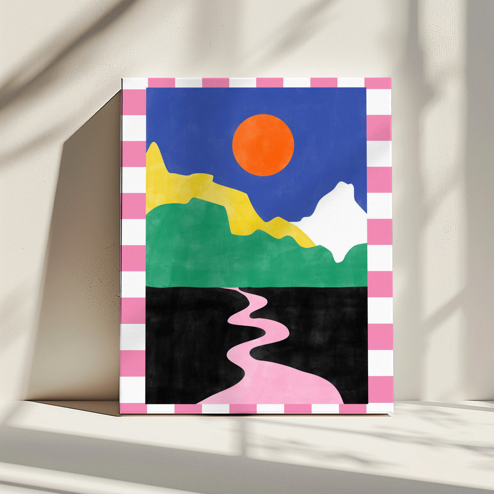 Minimalist Landscape with Vibrant Colors | Canvas