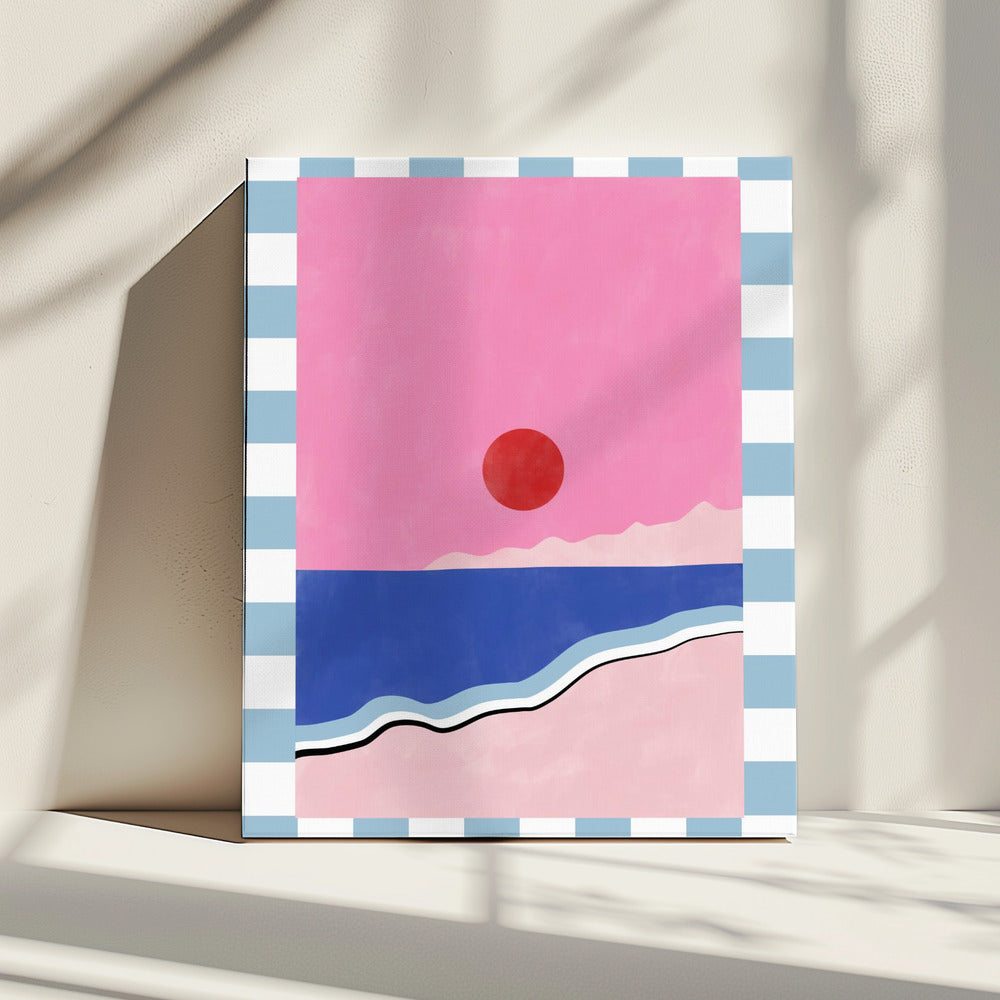 Minimalist Beach Scene | Canvas