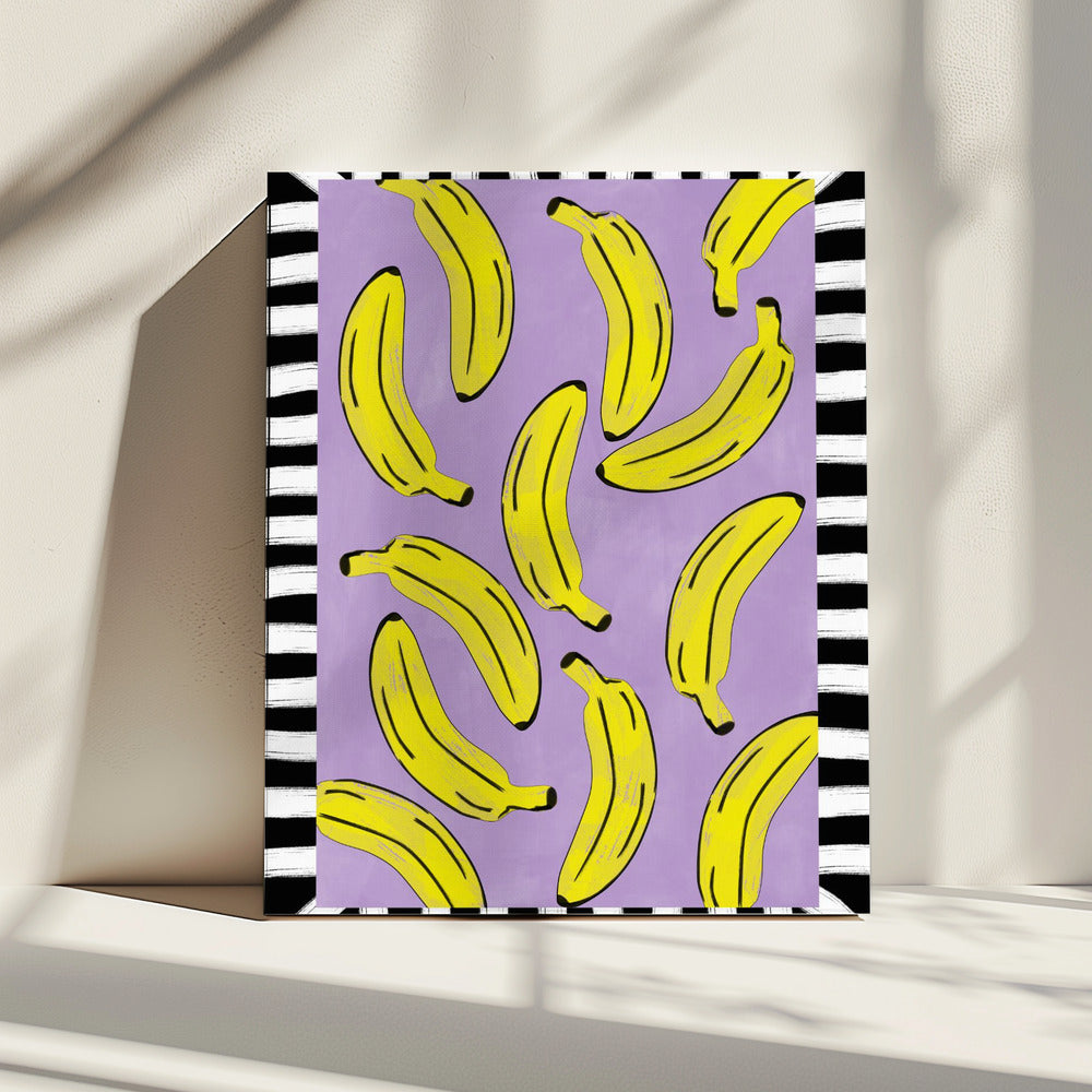 Yellow Bananas Abstract | Canvas