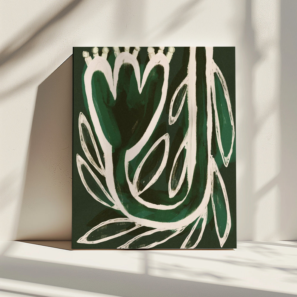 Green Bloom Symphony | Canvas