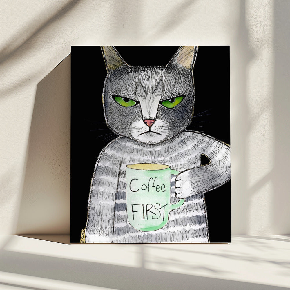 Coffee Cat | Canvas