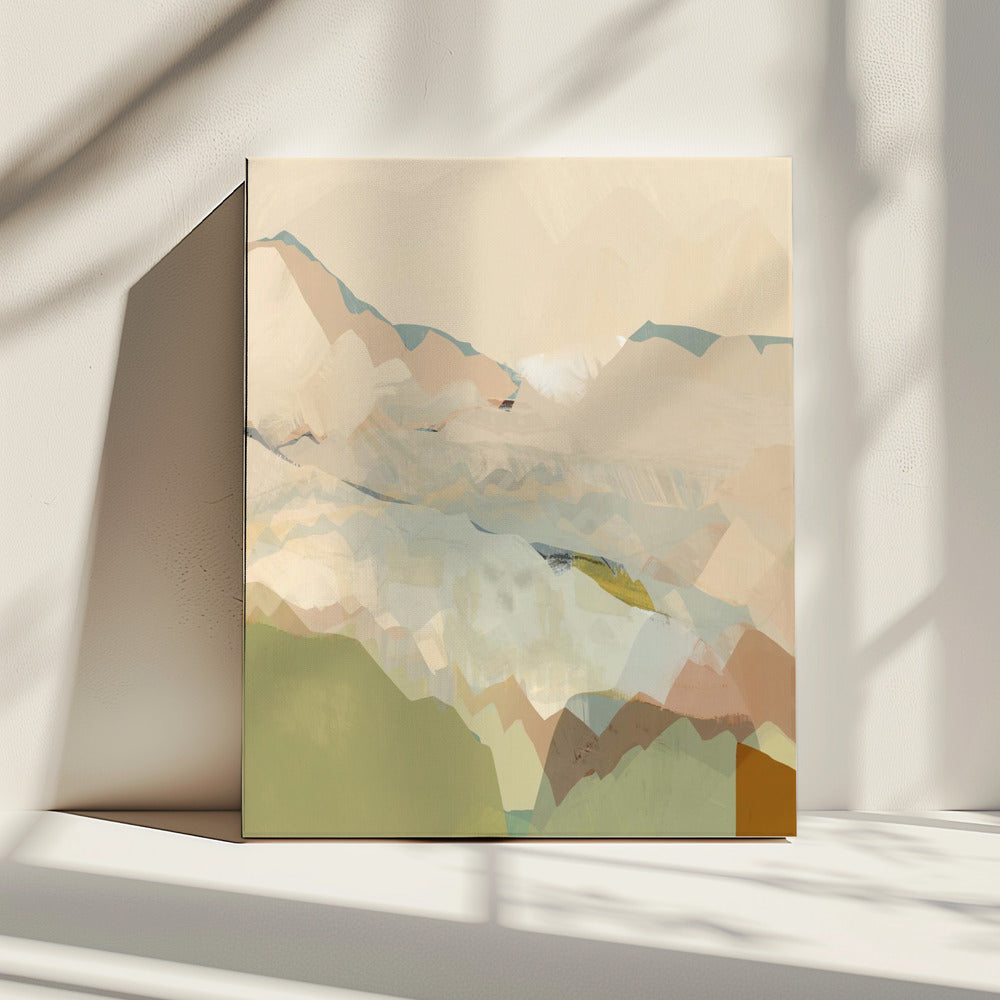 Peachy Mountain Range 1 | Canvas