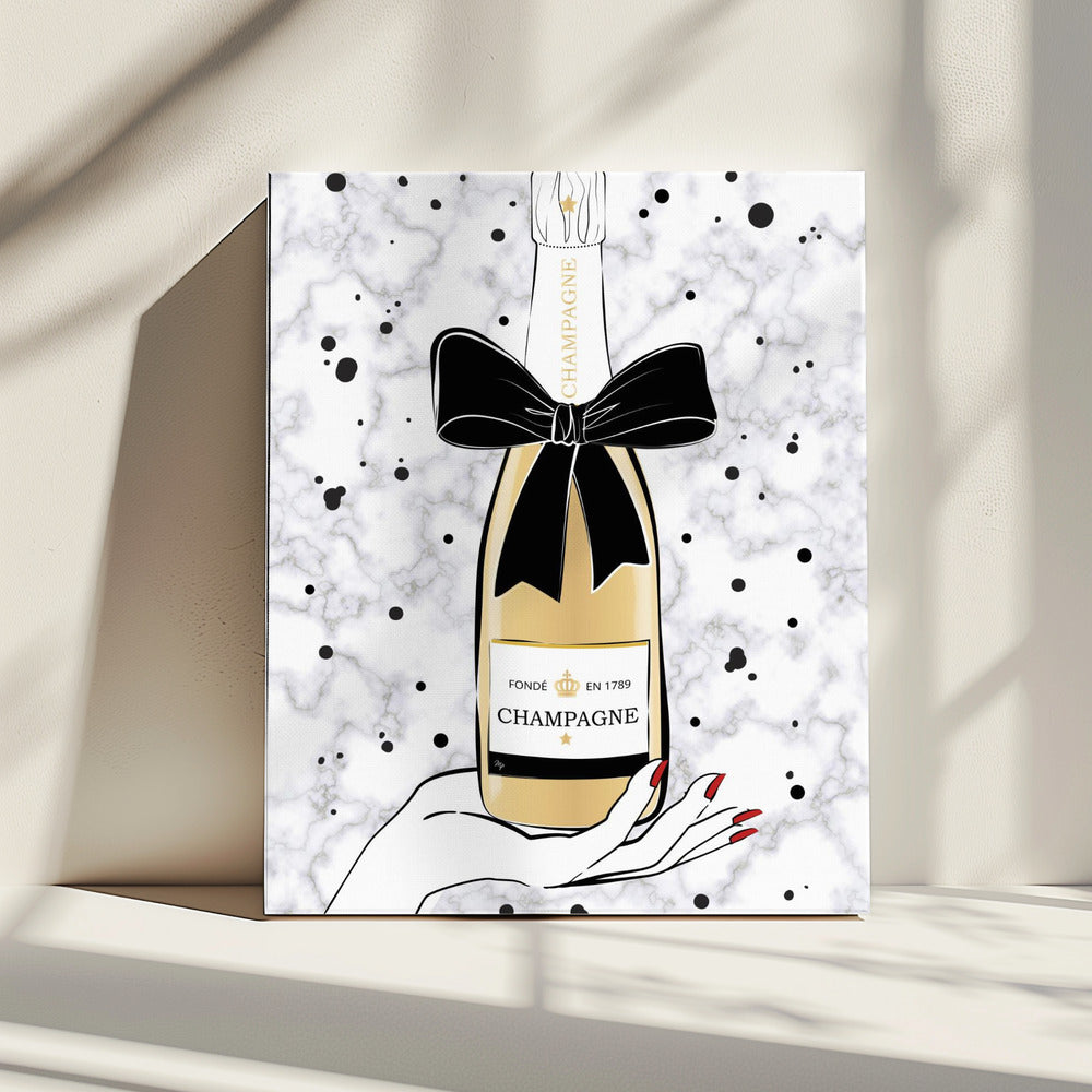 Holding Champagne | Canvas
