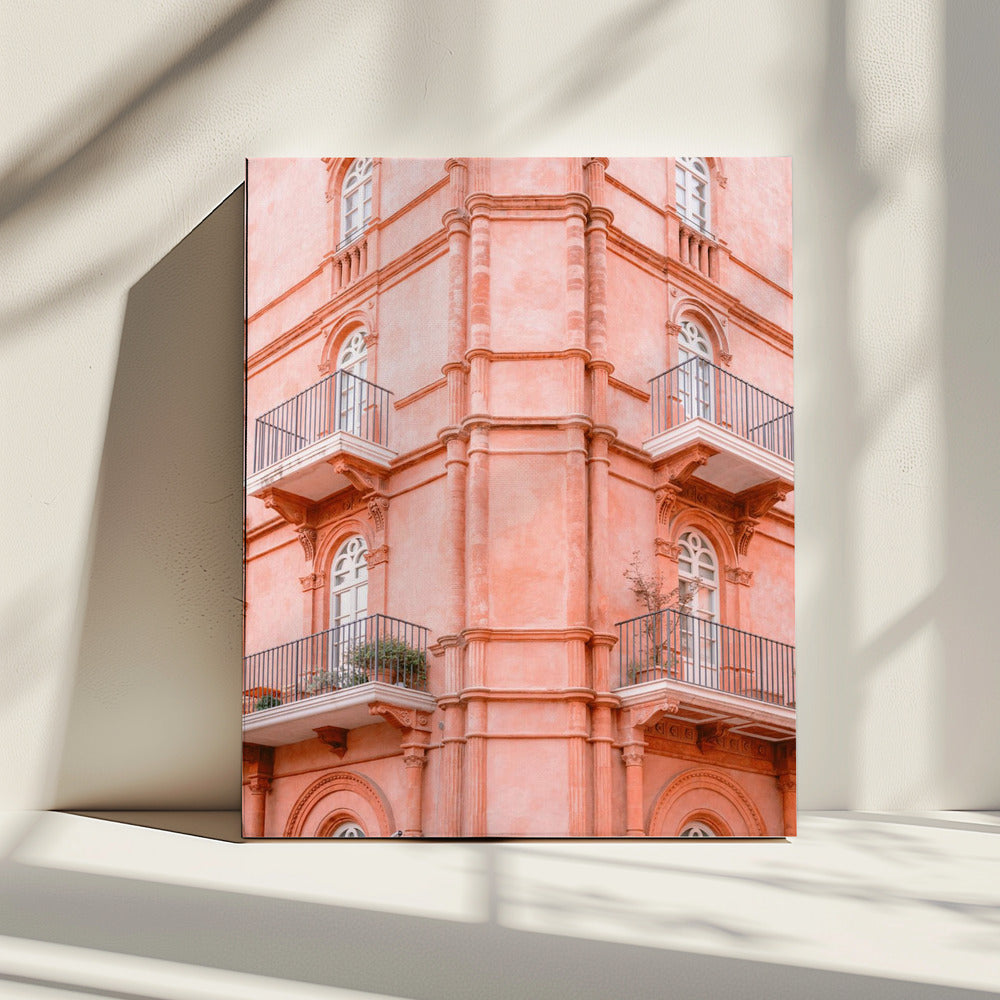 Pastel Pink Umbria | Italy travel photography | Canvas