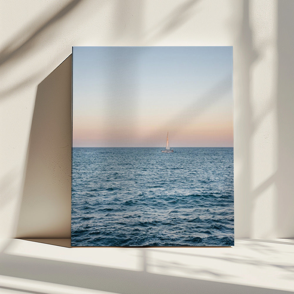 Amalfi Sunset Coast Sailing | Italy Travel Photography | Canvas