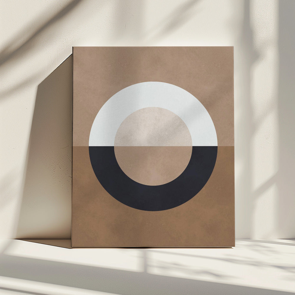 Brown geometry 8 | Canvas