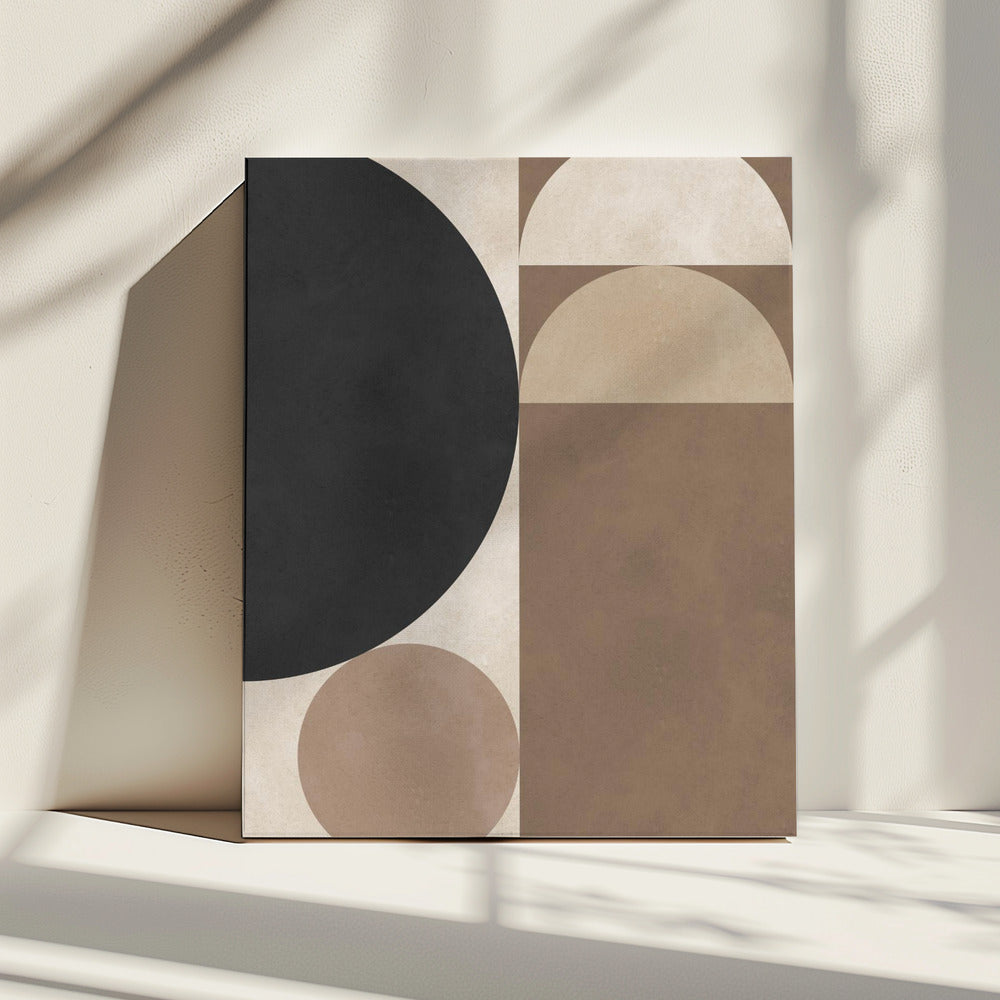 Brown geometry 6 | Canvas